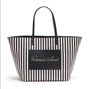 Victoria’s Secret Black & White Striped Tote bag
